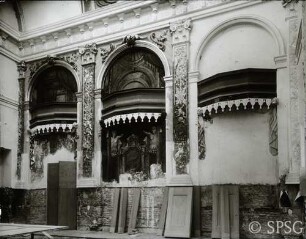 Berlin, Schloss Charlottenburg, Altes Schloss, Westflügel, Erdgeschoss, Kapelle, R. 94a, Restaurierung.