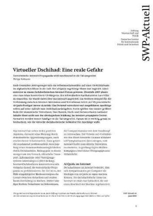 Virtueller Dschihad: Eine reale Gefahr - Terroristische Internet-Propaganda wird zunehmend in die Tat umgesetzt