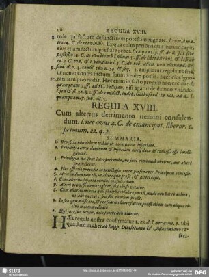 Regula XVIII. Cum alterius detrimento nemini consulendum