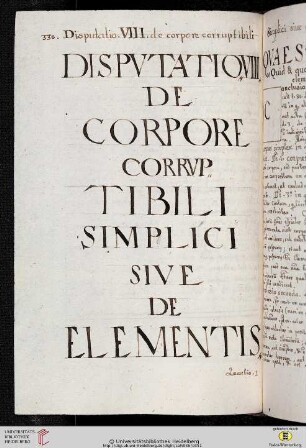 Disputatio VIII