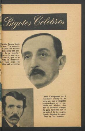 Bigotes célebres - [Ilustración]