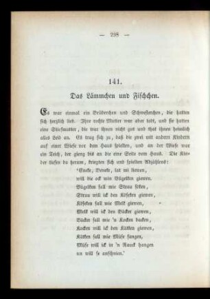 141. Das Lämmchen und Fischchen.