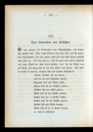 141. Das Lämmchen und Fischchen.