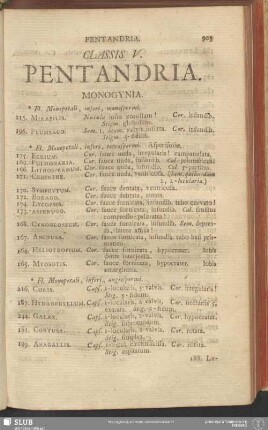 Classis V. Pentandria