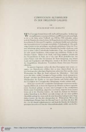 5: Correggios Altarbilder in der Dresdner Galerie