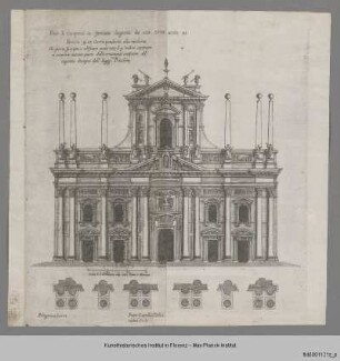 Entwurf von Pellegrino Tibaldi für die Fassade des Doms von Mailand