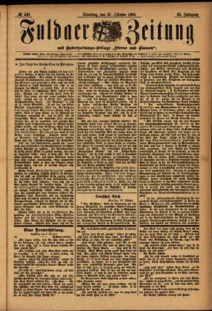 Ausgabe vom Dienstag, den 27. Oktober 1896.