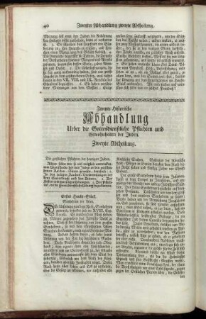 Zweyte Abtheilung