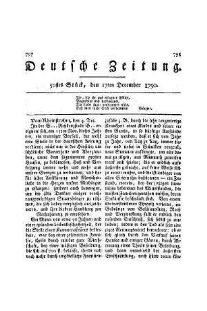Vom Rheinstrom, den 4. Dec.