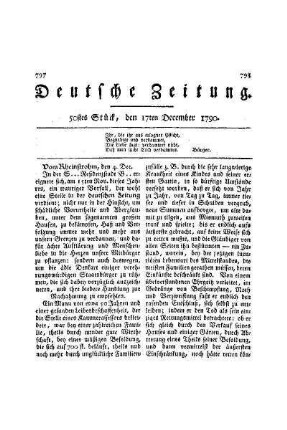 Vom Rheinstrom, den 4. Dec.