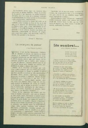 La amargura de pensar