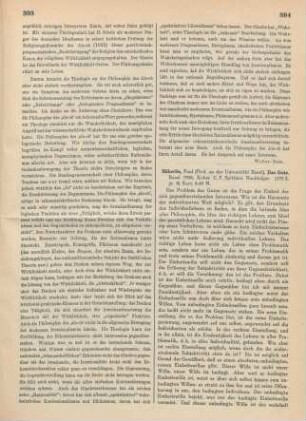 394-395 [Rezension] Häberlin, Paul, Das Gute