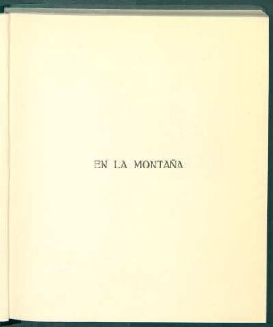 En la montaña