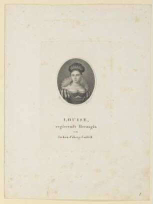 Bildnis der Louise von Sachsen-Coburg-Saalfeld