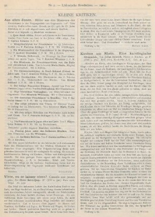 91-94 Kleine Kritiken