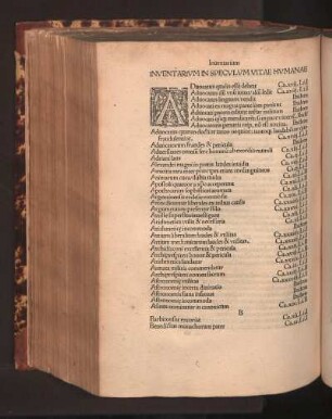 Inventarium in Speculum Vitae Humanae