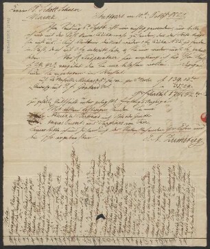 Brief an B. Schott's Söhne : 10.10.1827