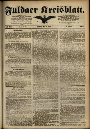 Ausgabe vom Freitag, den 06. Mai 1910.