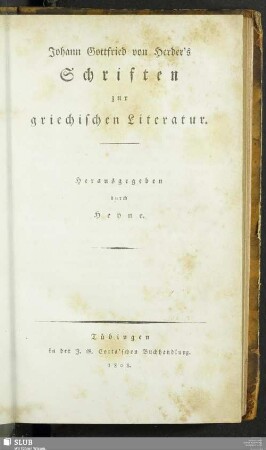 10: Schriften zur griechischen Literatur : [1]