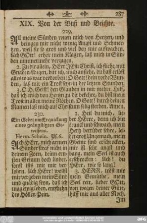 XIX. Von der Buß und Beichte.