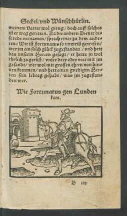 Wie Fortunatus gen Lunden kam.