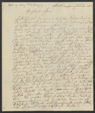 Brief an Unbekannt : 23.02.1817