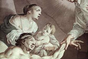 Der heilige Gilbert von Neuffontaines heilt einen Gelähmten