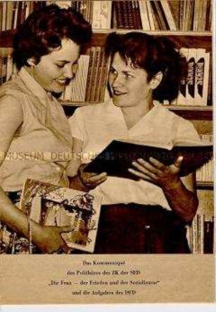 Sonderdruck mit verschiedenen Dokumenten über die Förderung der Frauen in der DDR