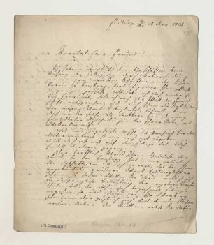 Brief von Heinrich Schreiber an Joseph Heller