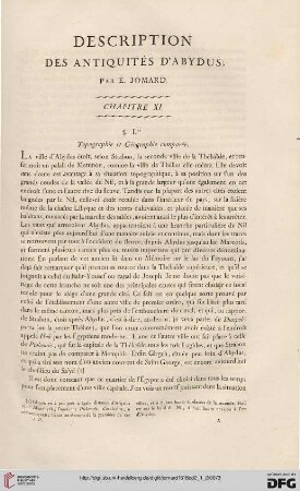 Description des antiquités d’Abydus