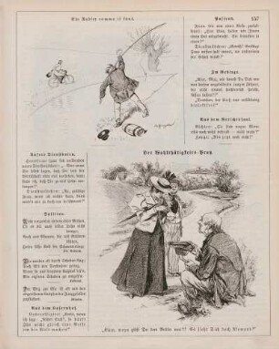 "Ein Radler comme il faut" "Der Wohlthätigkeits-Protz"