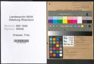 Entnazifizierung Fritz Dreeser , geb. 19.07.1907 (Gastwirt)