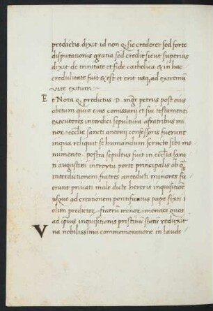 Bemerkungen über Begebenheiten nach dem Tode des Petrus de Abano