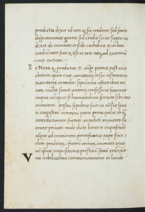 Bemerkungen über Begebenheiten nach dem Tode des Petrus de Abano