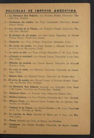 Películas de Imperio Argentina