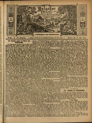Ausgabe vom Sonntag, den 18. Oktober 1914.