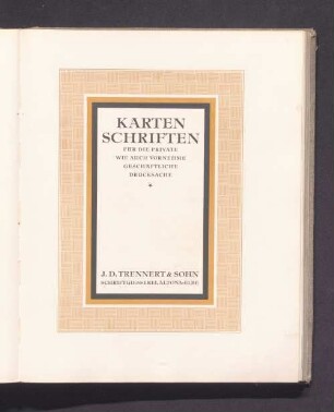 Karten Schriften