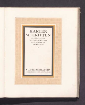 Karten Schriften