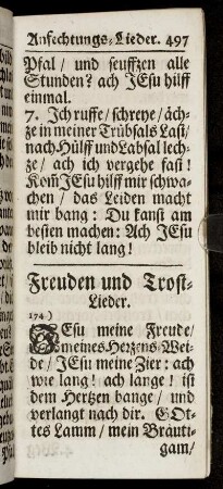 Freuden und Trost-Lieder.
