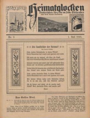 9.1916: Heimatglocken