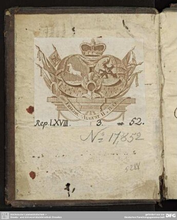 Exlibris: Friedrich August, Herzog von Braunschweig-Oels.