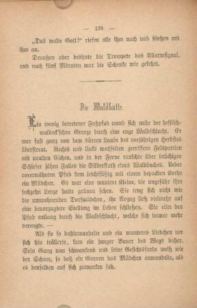 Die Waldhütte.