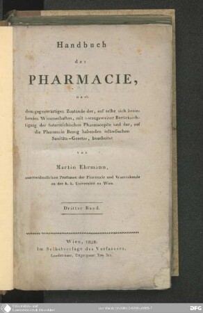 Grundsätze der Pharmacie