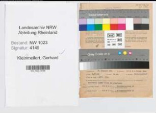 Entnazifizierung Gerhard Kleinemeilert , geb. 26.12.1884 (Klempner)