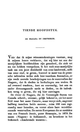 TIENDE HOOFDSTUK - De Niagara en omstreken.