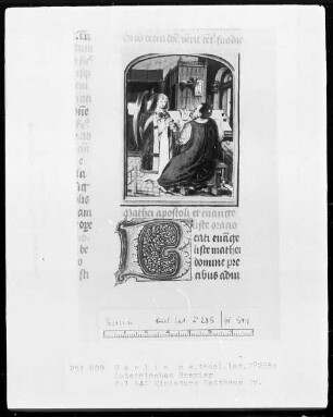 Brevier aus Namur — Der Evangelist Matthäus, Folio 541