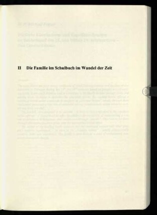 II Die Familie im Schulbuch im Wandel der Zeit