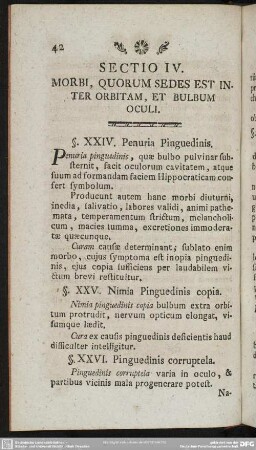 Sectio IV. Morbi, Quorum Sedes Est Inter Orbitam, Et Bulbum Oculi