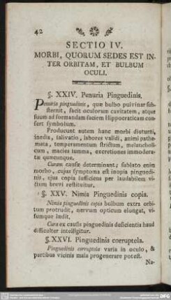 Sectio IV. Morbi, Quorum Sedes Est Inter Orbitam, Et Bulbum Oculi