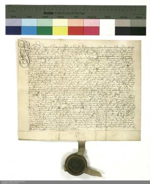 Revers Heinrich Ludwigs von Praunheim bezüglich der Belehnung mit Gütern bei Praunheim und Eschersheim durch Hermann Georg [von Neuhof], Abt von Fulda